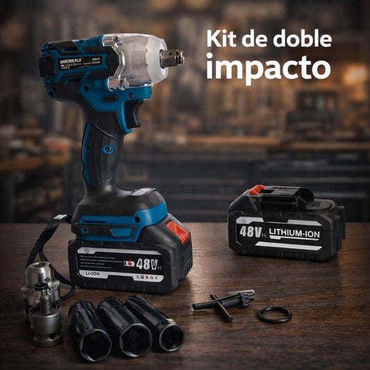 Pistola de impacto doble bateria con jue